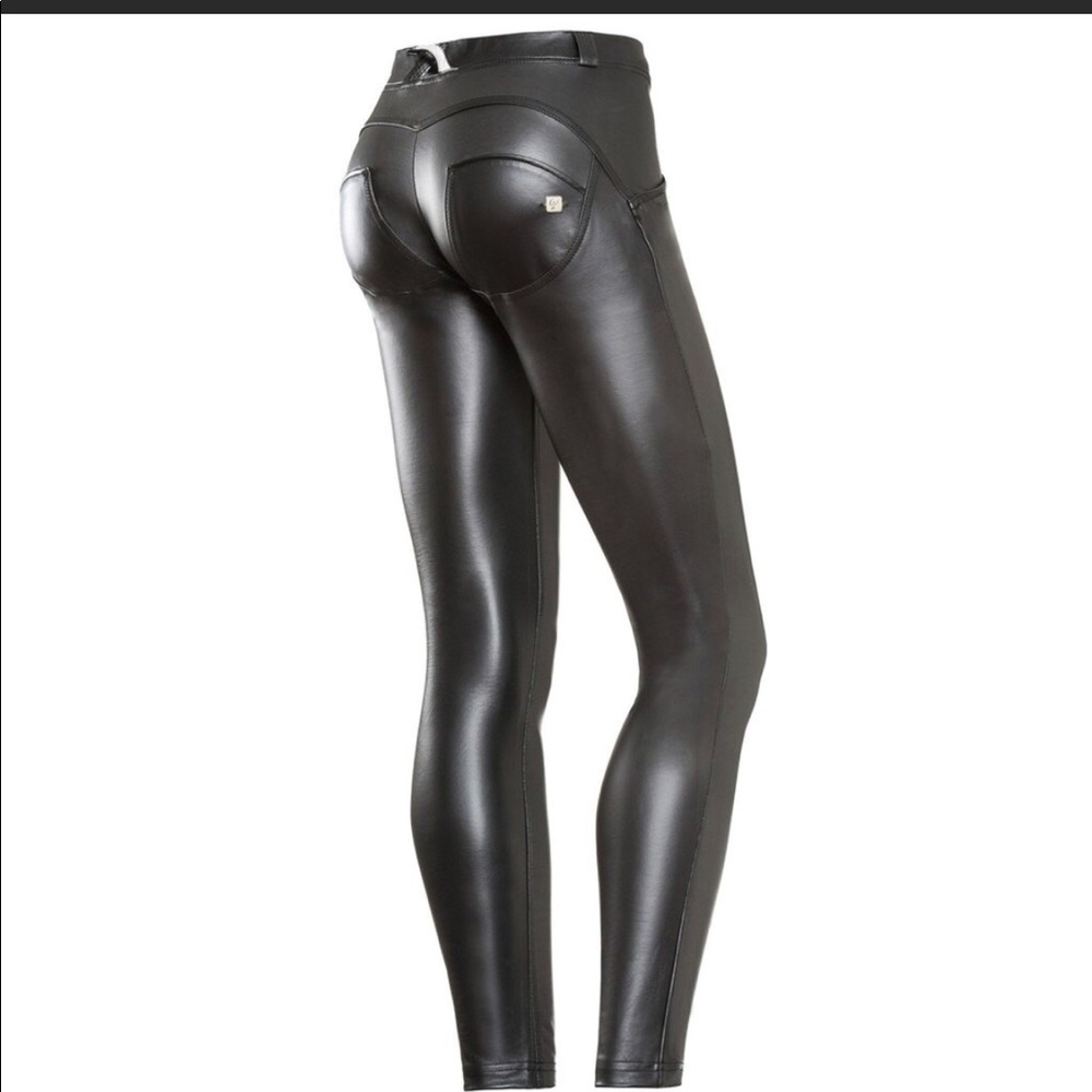 FREDDY WR.UP -low rise faux leather pants